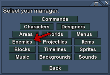Second, select the appropriate manager.